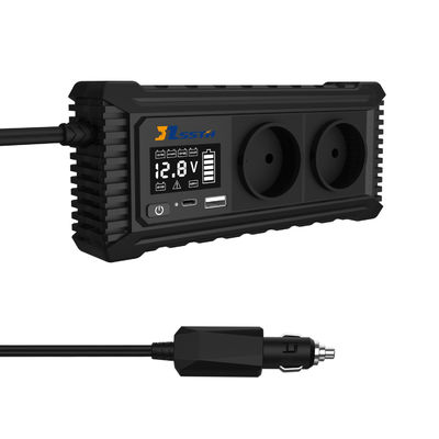Inversor de potencia de automóvil de onda senoidal pura de 200W 12V CC a AC 110V 220V con 92% de potencia disponible y frecuencia de salida de 50Hz