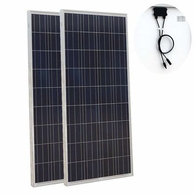 Un buen precio. Personalizar el voltaje DC24V 48V Panel solar poli 200W 300 400 Watt Panel solar en línea
