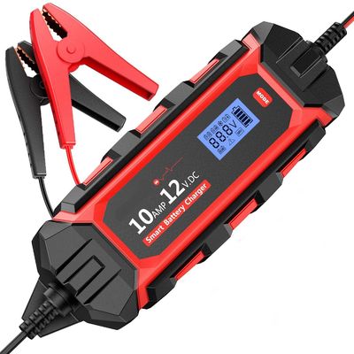 Un buen precio. IP65 12V 10A cargador portátil de baterías de automóvil con longitud de cable de 1M y arranque rápido en línea