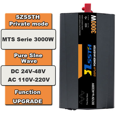 Un buen precio. Inversor solar de onda seno pura fuera de la red de 3 kW (12 / 24 / 48 V a 110 / 220 / 230 / 240 V) en línea