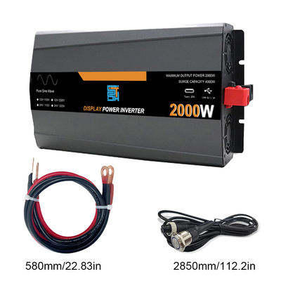 Un buen precio. Inversor de energía solar de onda sinusoidal pura de 3KW 24V 220V para sistemas aislados de la red, con enchufe EU en línea