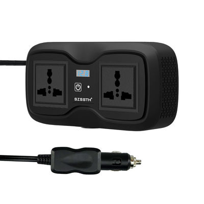 Un buen precio. Inversor de corriente para coche GaN de 200W y cargador rápido PD de 100W | 12V a 110V/220V Onda sinusoidal modificada CA + USB-A/C dual en línea