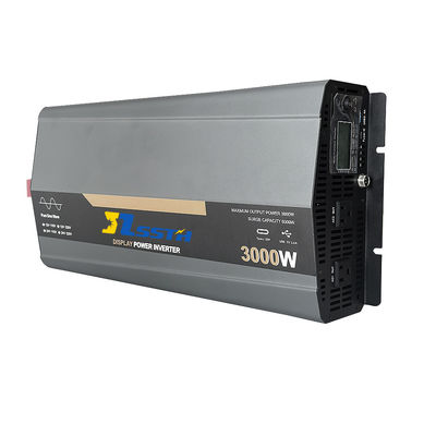 3000W de onda senoidal pura cargador de invertidor de coche fuera de la red invertidor de energía DC 12V a AC 220V