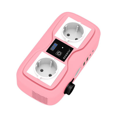 Invertidor de automóvil de onda senoidal modificada de 200 vatios de 12V DC a 240V AC con 2 puertos de carga USB