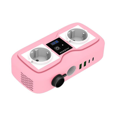200W Coche 12v a 220v Inversor Enciendador de cigarrillos Inversor de potencia con 2 puertos de cargador USB