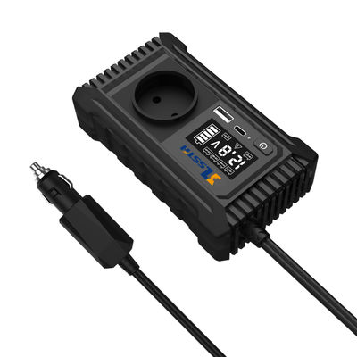 Un buen precio. SZSSTH Inversor EU USA Universal Socket GaN PD Fast Charger Car Power Inverter 12V 220V 2 AC Outlets USB 150W Car Inverter en línea