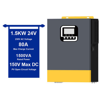 Protección contra sobrecargas 1.5KVA 1500W Inversor solar 40A MPPT controlador de carga incorporado