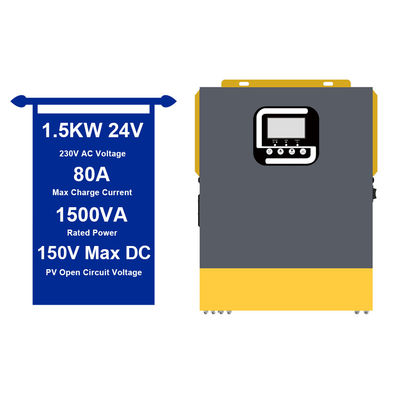 Un buen precio. Inversor de onda senoidal puro de 24V 1.5 Kw para el sistema solar doméstico 50Hz/60Hz en línea