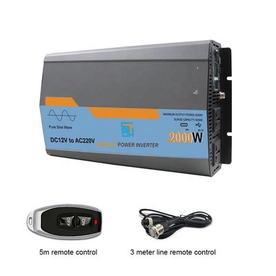 2kw 2000W cargador de onda senoidal pura inversor de alto voltaje rango de corte 14.8V/31V