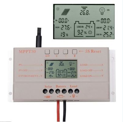 12V/24V 30 Amp MPPT Controlador de carga solar 380w para el control del sistema solar