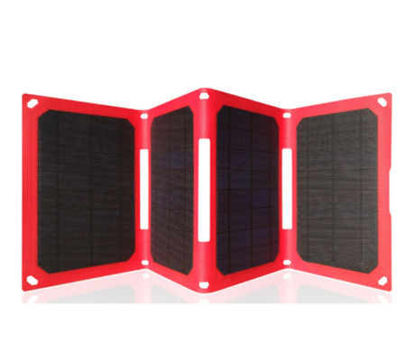 Un buen precio. Panel solar portátil IPX5 a prueba de agua 28w Super Slim ETFE USB cargador solar en línea