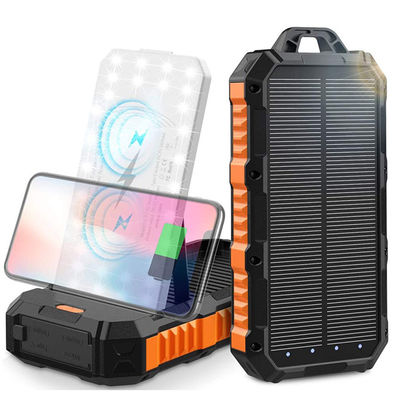 Un buen precio. Banco de energía solar de 30000mAh con panel solar en línea