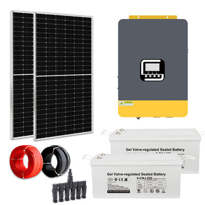2kw Sistema de energía solar para el hogar en línea fuera de la red 120V/220V/230V/240V Voltagem ajustable
