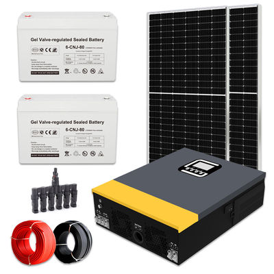 Sistema de energía solar de 1 kW con paneles solares de silicio monocristalino