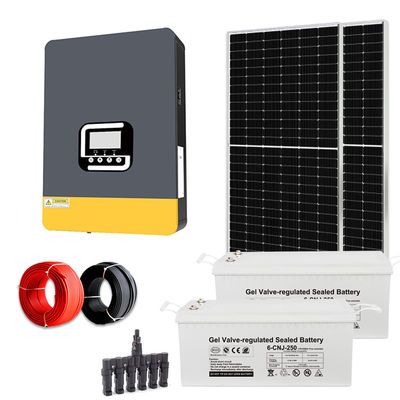 Un buen precio. 5KW fuera de la red Sistema de energía solar híbrida para el hogar 5000w Kit de paneles solares en línea