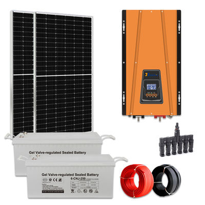 Un buen precio. Sistema de paneles solares de 2KW completo fuera de la red Kit solar con 48VDC Batería de montaje en tierra en línea
