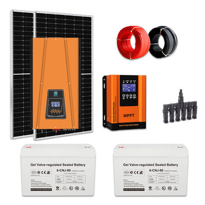 Un buen precio. Sistema de energía solar de 1KW personalizado Sistema de energía solar fuera de la red para el hogar 50Hz/60Hz en línea