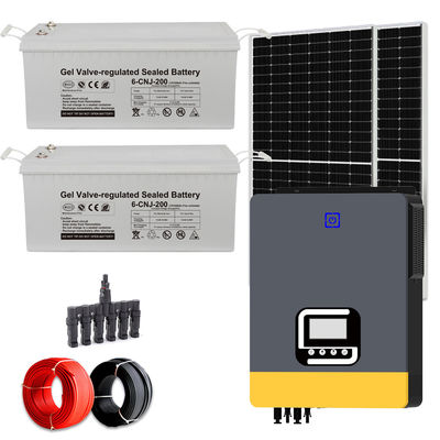 Un buen precio. Sistema de energía solar de 10KW Sistema solar para el hogar híbrido con batería GEL y onda senoidal pura en línea