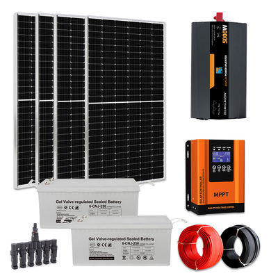Un buen precio. Sistema de energía solar de 5KW todo en uno Completo Kit de energía solar para hogares en línea