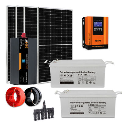 Un buen precio. Home Sistema de energía solar 2KW Kit de paneles solares fuera de la red con sistema de montaje en línea