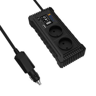 Un buen precio. Invertidor de potencia para automóviles de 200W portátil de 12V a 110V 220V en línea