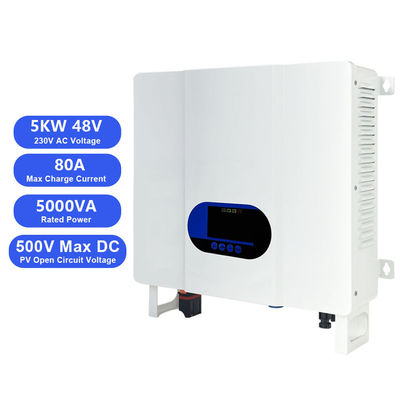 Máximo voltaje Pv 450V 5Kva 48V MPPT controlador de carga solar inversor híbrido -35C 45C para una gestión óptima de la energía solar