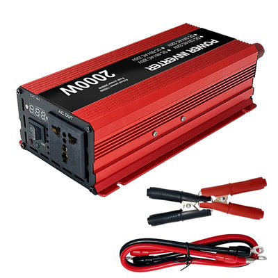 2000W Inversores de corriente continua a corriente alterna de pico 12V 24V 48V 60V Fuera de la red Inversor de corriente de salida Carga