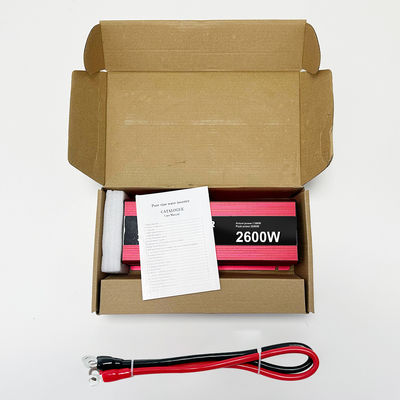 28.9CM*11.1CM*5.88CM 2600W Pico 12V 24V 48V 60V DC a AC Inversor de energía fuera de la red para rendimiento duradero de la red SDK