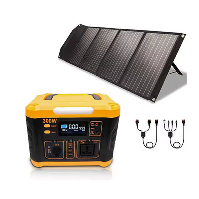 Un buen precio. Casa al aire libre Generador de energía solar de onda senoidal pura Generador de energía solar portátil de 300w en línea