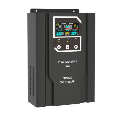 Regulador de paneles solares de 80A MPPT pantalla LCD controlador de carga de la batería solar