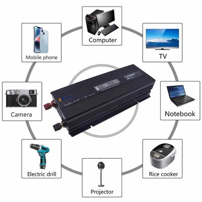 Un buen precio. Reingeniería de software soportado 1200W Inversor de onda senoidal pura 12V / 24V / 48V para energía solar / hogar / automóvil en línea