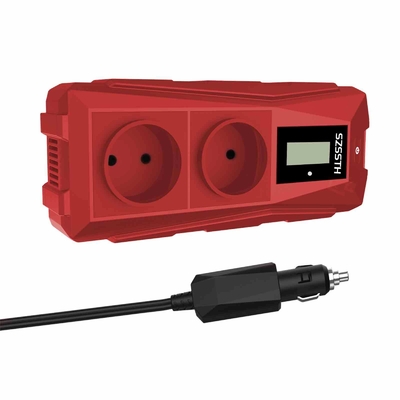 Un buen precio. Inversor de corriente para coche de onda sinusoidal pura de 300W 12V, dos enchufes de CA y 2 puertos USB para portátiles/dispositivos, 167*87*44mm, USB A Tipo C 5V/3A en línea