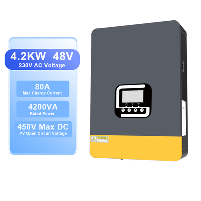 Un buen precio. Inversor solar híbrido de 4,2kW 24V con controlador de carga MPPT en línea