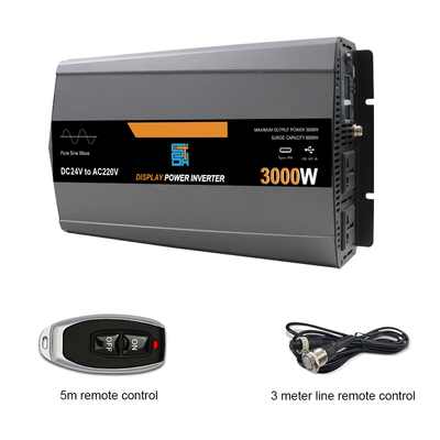 Un buen precio. Inversor de potencia de onda senoidal pura de 3 kW de 12V/24V/48V a 110V/220V 3000W en línea