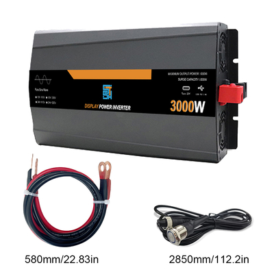 Un buen precio. Inversor de corriente de onda sinusoidal pura de 3KW 12V/24V a 220V 6000W pico en línea