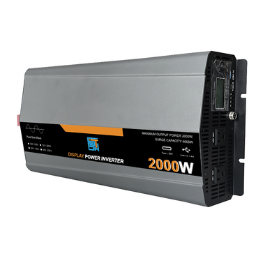 2000W 12V/24V a 110V/120V Energía de onda senoidal pura Inversor solar