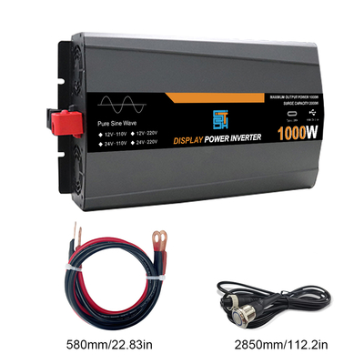 Invertidor solar de onda senoidal pura de 1000W 12V/24V 110V/120V salida