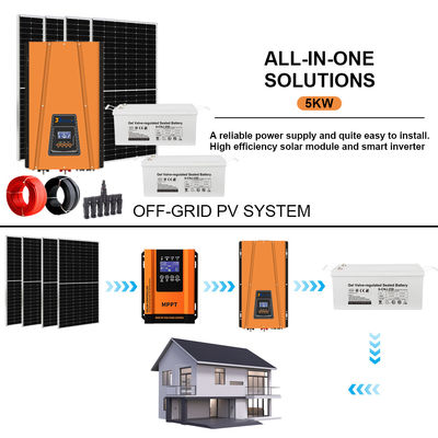 Un buen precio. Power with Peace of Mind: Certified 5KW Off-Grid Solar Kit Featuring Long-Lasting GEL Battery (Meets CE, RHOS, FCC Standards) en línea