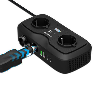 Un buen precio. Inversor de corriente para coche de 200W DC a AC | Convertidor de 12V a 220V con enchufe universal de la UE y certificación CE en línea