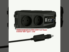Inversor de potencia para automóviles de 300 W de 12 a 110 V con USB tipo C
